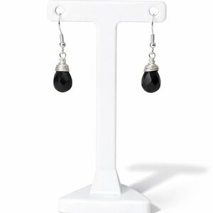 Obsidian Teardrop Earrings
